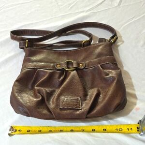 American Eagle Brown Vinyl Shoulder or Crossbody Bag